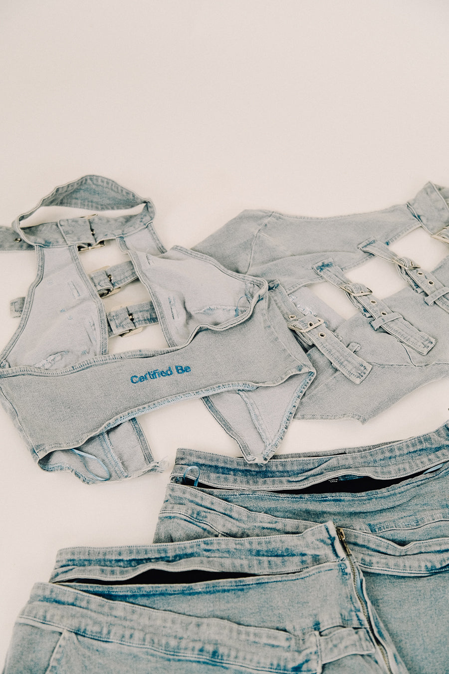 The Strapped Denim Set