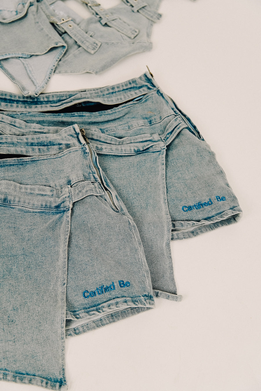 The Strapped Denim Set