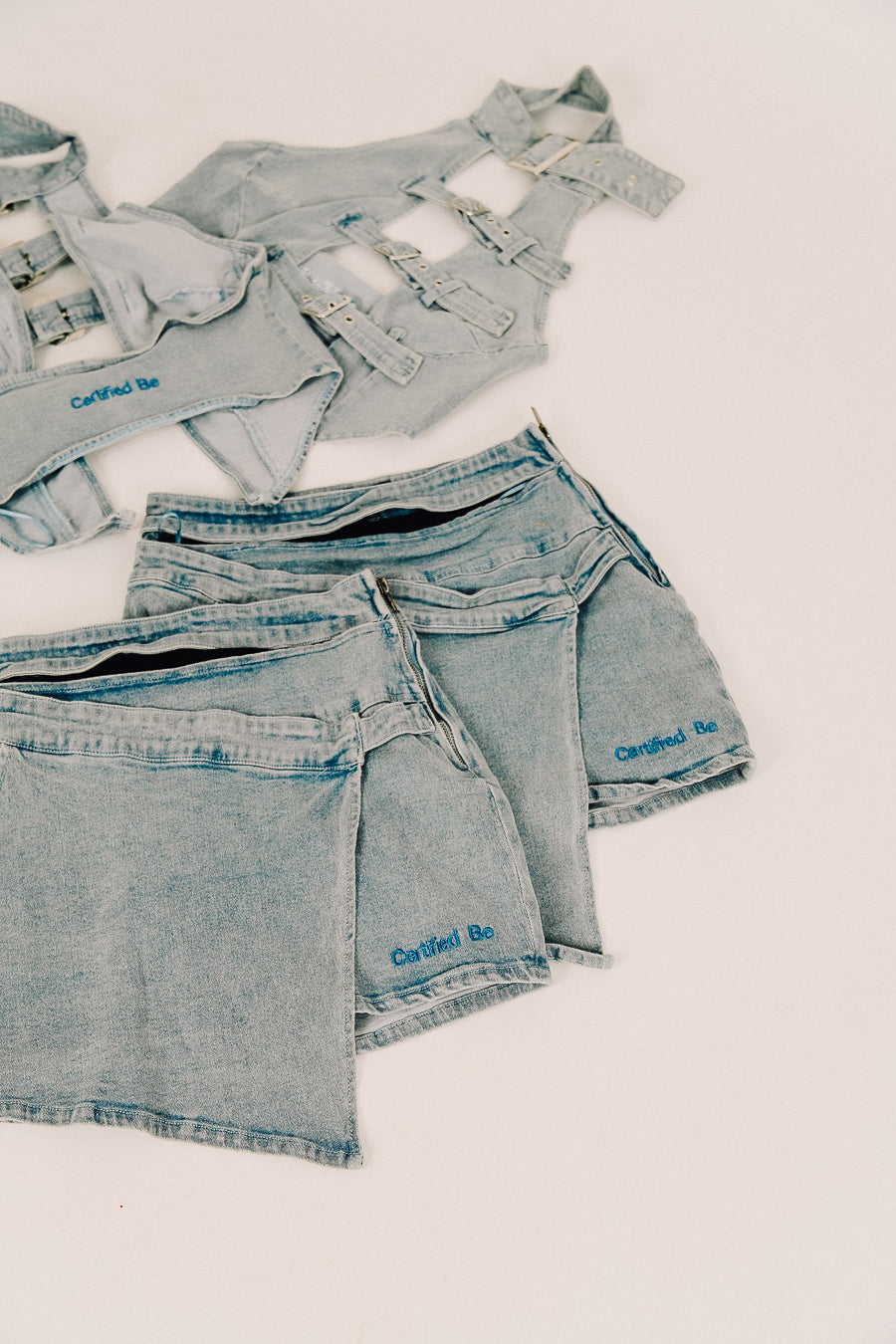 The Strapped Denim Set